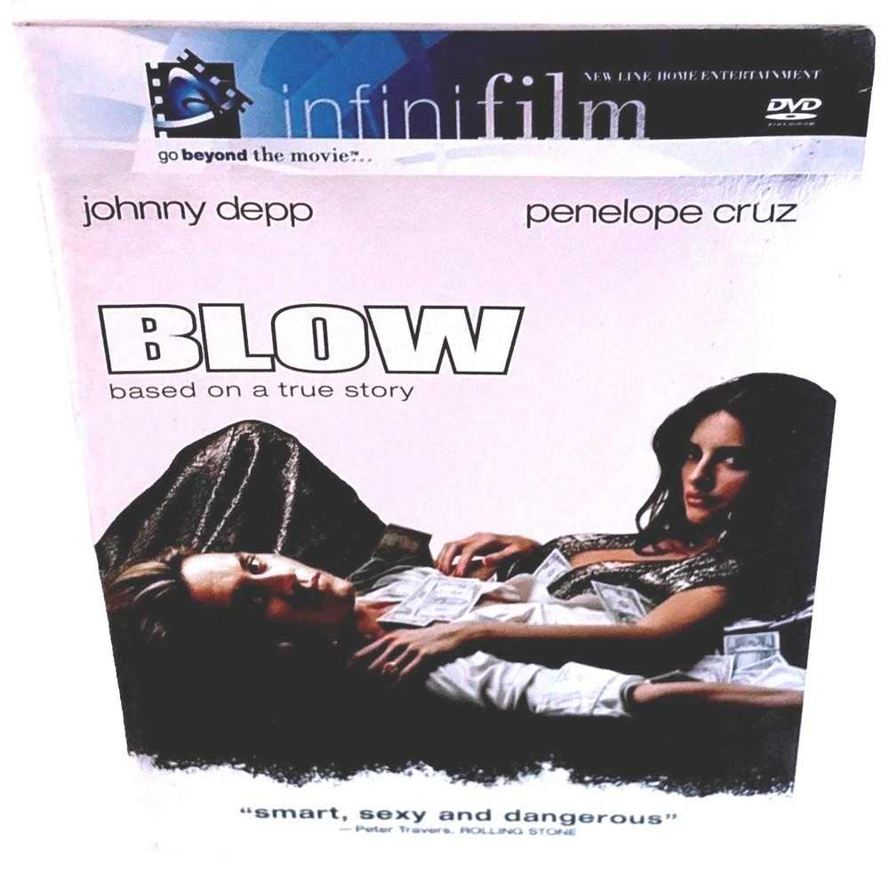 Blow DVD Johnny Depp Penelope Cruz Infinifilm New Line Home Entertainment 2001